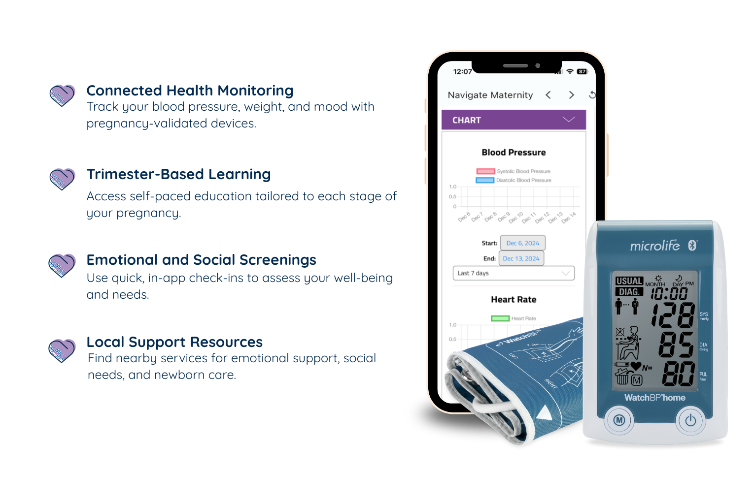 Navigate 180 Blood Pressure Cuff + App