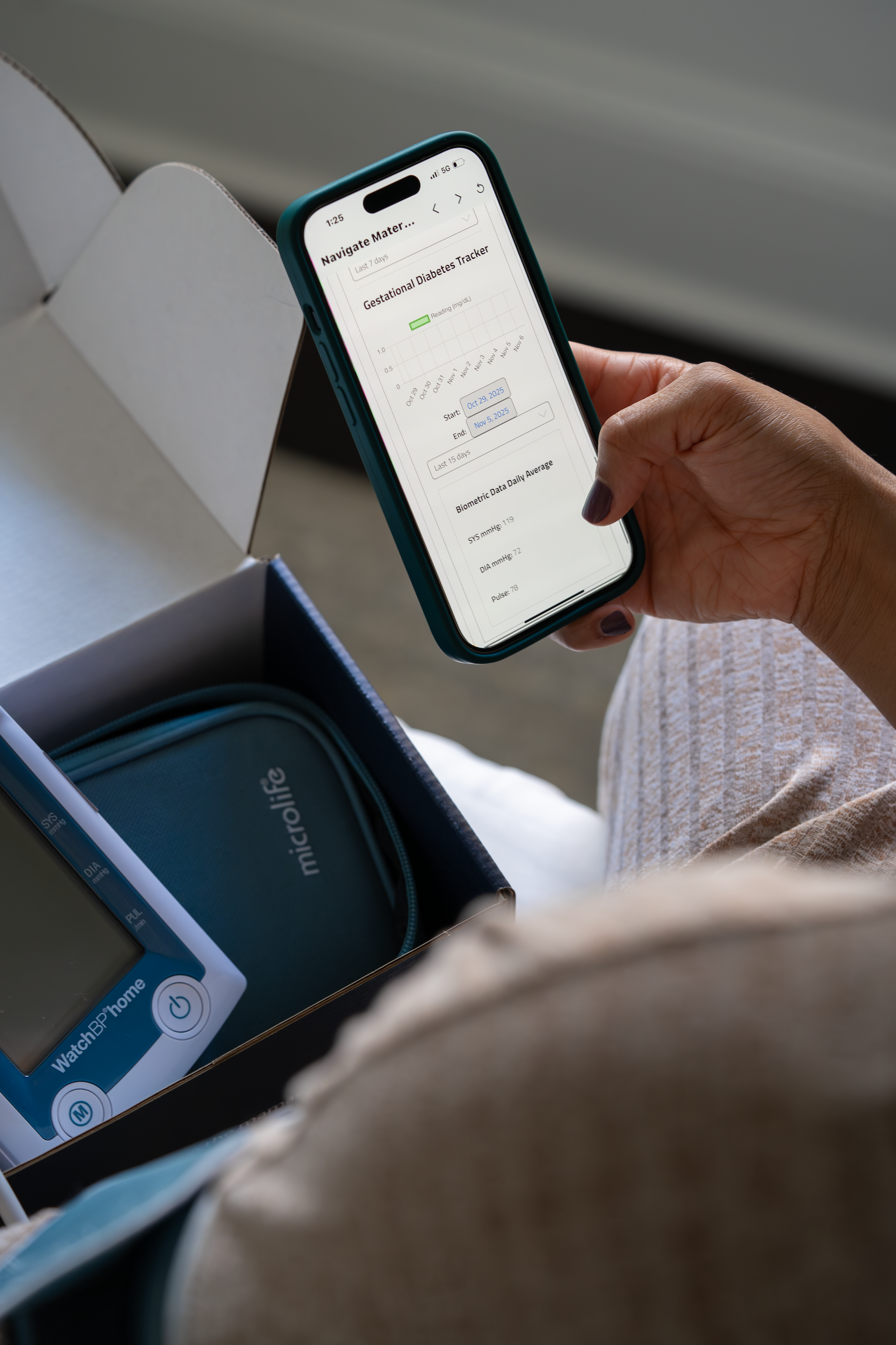 Navigate 180 Blood Pressure Cuff + App